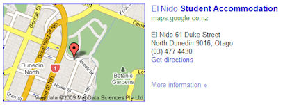 Google Map Search Result