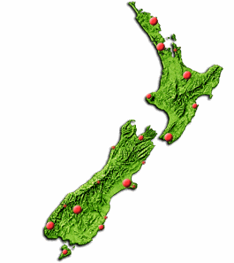 New Zealand Virtual Tour Map